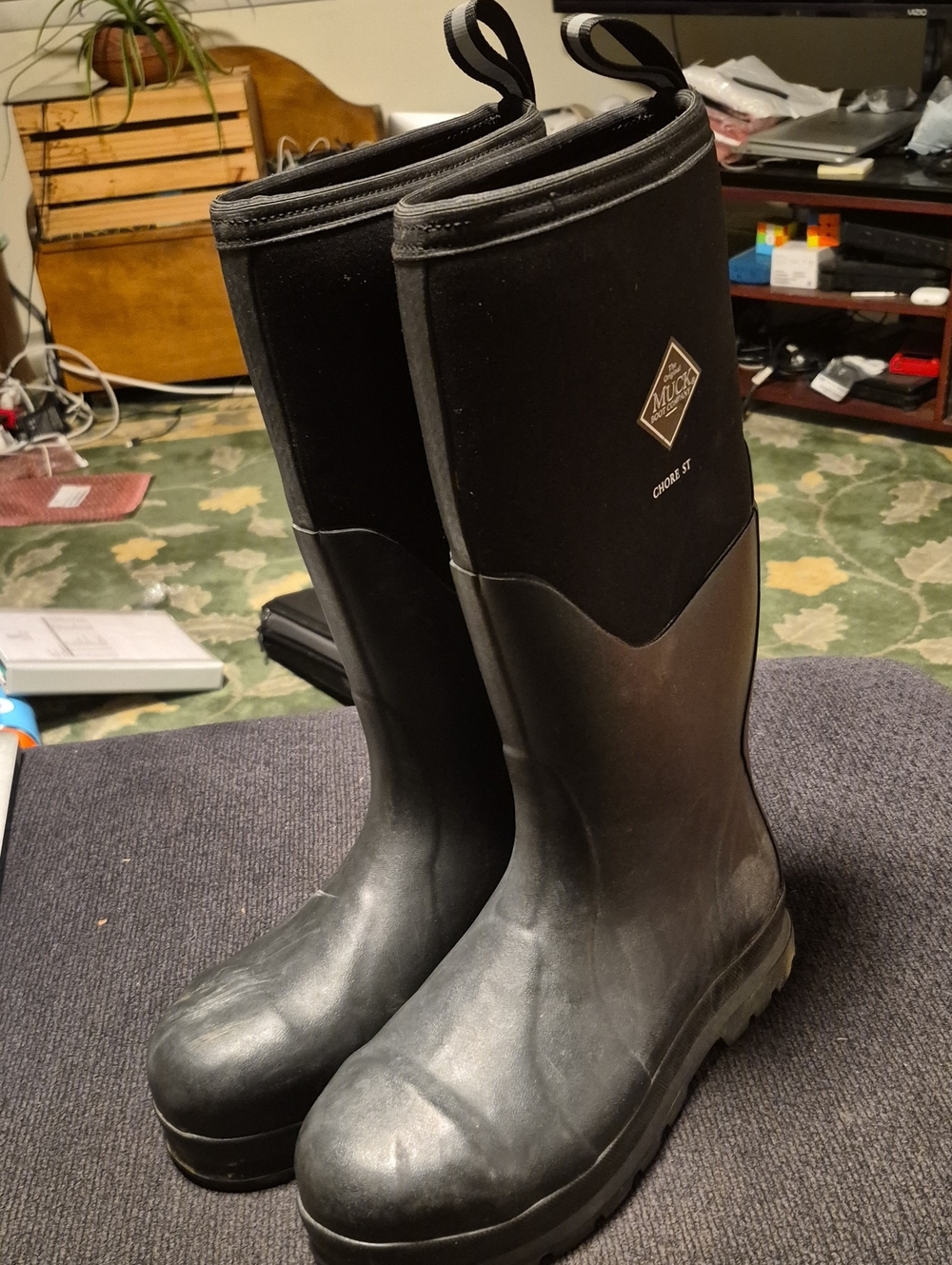 Muck Boot Co. Chore ST Black Men's Waterproof Rain & Snow Boots